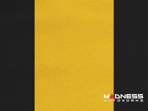 Volkswagen ID. Buzz Custom Fit Vehicle Cover - Satin Stretch - Velocity Yellow w/ Black Sides + Rear Passenger Charger Port Flap